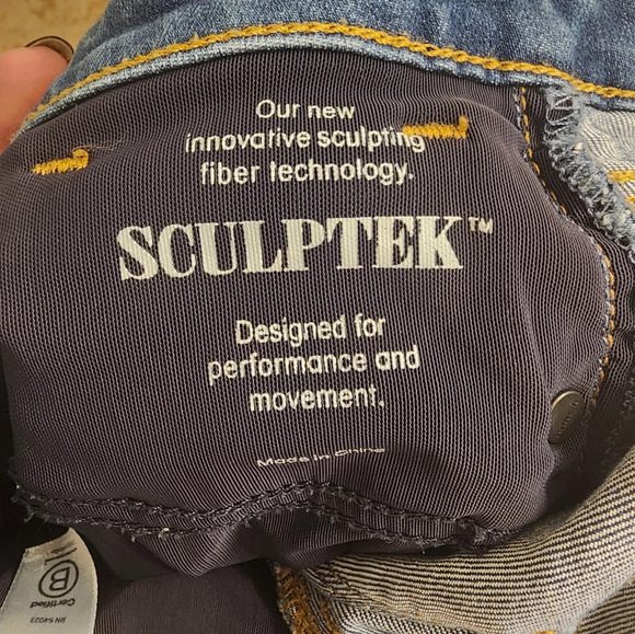 Athleta EUC sculptek high rise skinny jeans in medium wash size 8 - Picture 3 of 7